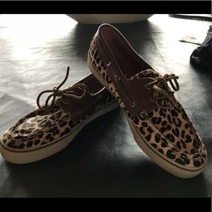 Cheetah Print Sperry Topsiders size 7